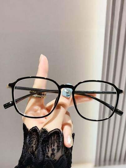 1pc/2pcs Retro Men's Colorful Square Frame Super Lightweight Fashion Clear Lens Glasses, Suitable For Daily Commute Wear