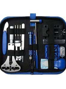 168pcs/Set Professional Watch Repair Tools & Kit - Blue - View 5
