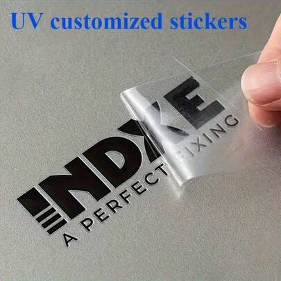 Customized Text & Graphic Decals, Waterproof & Scratch-Resistant, Stationery Stickers, Product Labels, Office & School Supplies, Art Supplies, Cards & Card Stock, Customized Greeting Cards