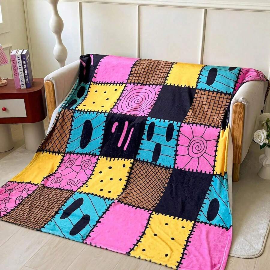 BELVED MIME Nightmare Before Christmas Fleece Throw Blanket X Inches Perfect For Sofa Bed Holiday Decor Gifts For - 黑色 - 查看 1