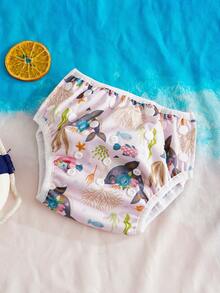 1条可重复使用可调节可水洗婴儿游泳尿布裤 - 彩色 - 查看 6