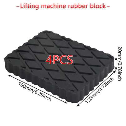4pcs Ramp Rubber Blocks Car Lift Blocks