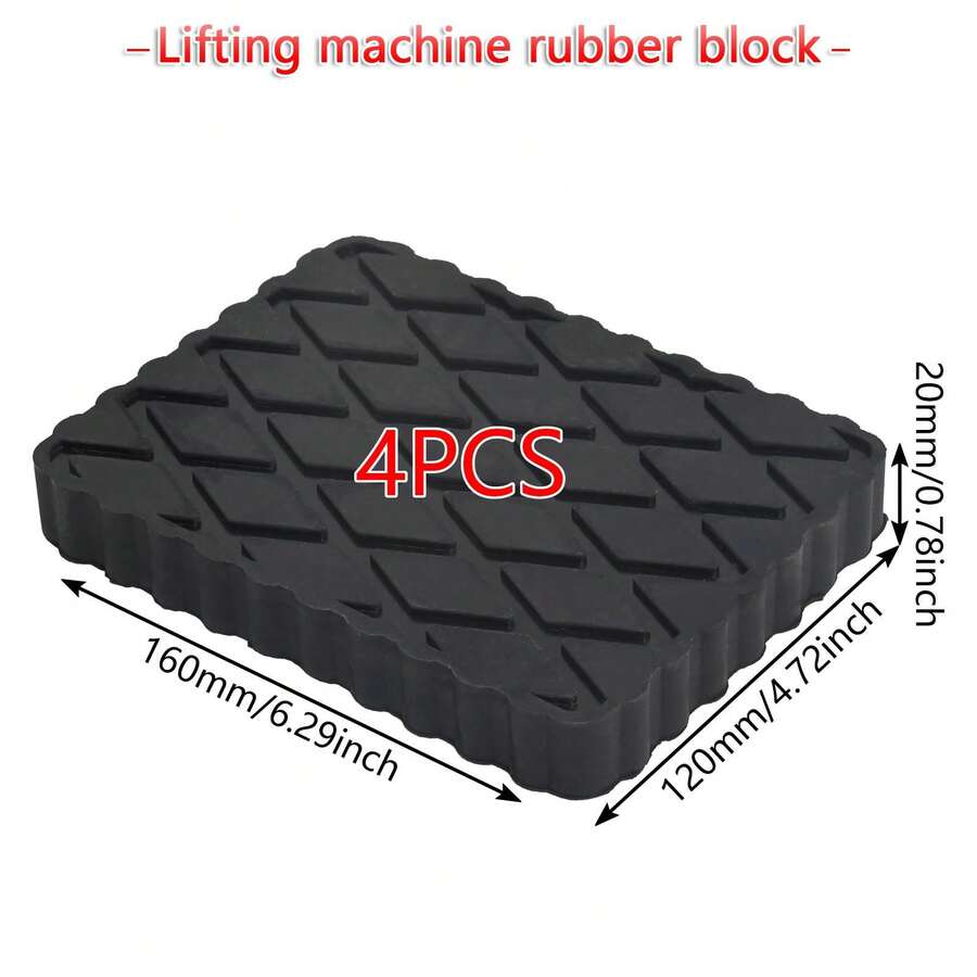 4pcs Ramp Rubber Blocks Car Lift Blocks - 160x120x20mm - View 1