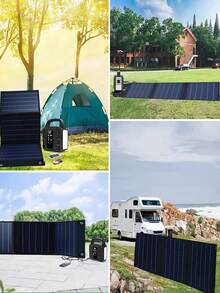 Foldable Solar Panel, Suitable For Outdoor Travel Camping Phone Laptop Charging, Portable Solar Charger Folding Pack - View 5