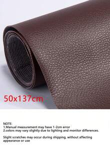 Duża, samoprzylepna łatka naprawcza ze sztucznej skóry, odpowiednia do sof, foteli samochodowych, siedzeń motocyklowych, zagłówków itp. Ta duża, sztuczna skóra ma szerszy wzór i nadaje się do naprawy sof, krzeseł, samochodów, motocykli, mebli, zagłówków i innych. - Czarne - Zobacz 18