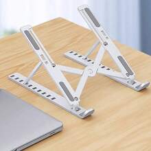 Laptop Stand - Adjustable Ergonomic Aluminum Stand, Made Of High-Quality ABS And Metal, 7 Angle Anti-Slip, Compatible With 9-15.6 Inch Laptops,Relieve Back Pain/Humpback/Shoulder Stiffness/Improve Posture - 白色 - 查看 3