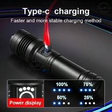 XHP390 Super Powerful LED Flashlight USB Rechargeable Torch Light Tactical High Power Flashlight Waterproof Hand Lantern Camping - Flashlight - View 8