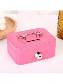 Hucha mini con cerradura - Hucha de adulto con cerradura de llave, diseño con asa superior, adecuada para uso diario en la oficina, regalo perfecto para Halloween y Navidad - Versión clave - Ver 8