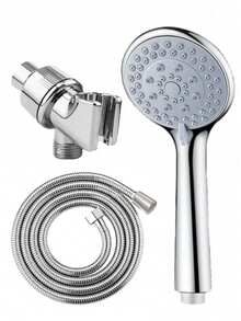 Bộ 3 vòi sen cầm tay áp lực cao 5 chế độ, bộ vòi sen đa chức năng cho phòng tắm, vòi sen mưa lưu lượng cao bằng nhựa ABS với dây dẫn dài 59 inch và giá đỡ gắn tường dễ lắp đặt, phù hợp cho vòi sen gắn tường, phòng tắm hiện đại, vòi sen ngoài trời và xe RV, lý tưởng làm quà tặng ngày lễ và để tân trang phòng tắm. - Bạc - Xem 14