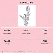 镀银热气球系列飞行家庭吊坠球，适合手链DIY女士饰品 - 銀色 - 查看 20