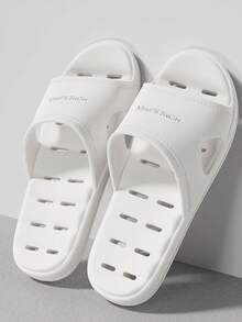 Cómodas zapatillas antideslizantes y antibacterianas para hombres para interiores, zapatillas de baño de EVA para mujeres, regalos para el Día de la Mujer, artículos esenciales para viajes, recuerdos de boda, estilo Y2K, para dormitorio, accesorios de coche para mujeres, decoración de cocina, playa, verano, vacaciones, viajes esenciales, blusas para salir, artículos del hogar - Zapatillas de hombre y de mujer - Ver 23