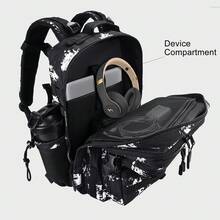 Sac à dos tactique militaire LHI 45 litres résistant à l'eau pour le trekking, la montagne, la chasse et les voyages - Idéal pour les hommes, les sports de plein et l'équipement militaire - Camouflage fluorescent - Voir 10