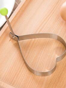 1个带手柄不锈钢鸡蛋模具，4种不同形状，蛋清分离器，煎饼模具，心形鸡蛋模具，创意鸡蛋圈，不粘煮蛋器，经久耐用，颜色和款式随机。 - 煎蛋模具 - 查看 19