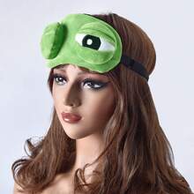 1pc Kids Cartoon Sleep Eye Mask, Plush Cute Sleeping Eye Cover, Relieve Eye Fatigue, Funny Adorable Eye Mask - Multicolor - View 2