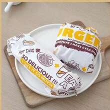 30cm X 30cm Disposable Hamburger Paper, Non-Coated Oil-Proof Paper For Mexican Chicken Wraps, Hamburgers - Multicolor - View 10