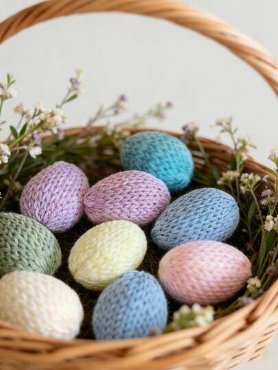 1 buc Decor drăguț cu ouă de Paște - Ornament de birou pastelat, potrivit pentru petreceri de acasă, festivaluri de primăvară și cadouri de sărbători