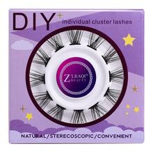 12pcs/Set C-Curl Lengthening Segmented False Eyelashes, Natural & Flirty Look, Requires Glue, C-Curl Cluster Lashes, Fox Eye Lash Extension Tool, Portable Makeup Accessory For Women, Suitable For Events & Occasions - C - View 9