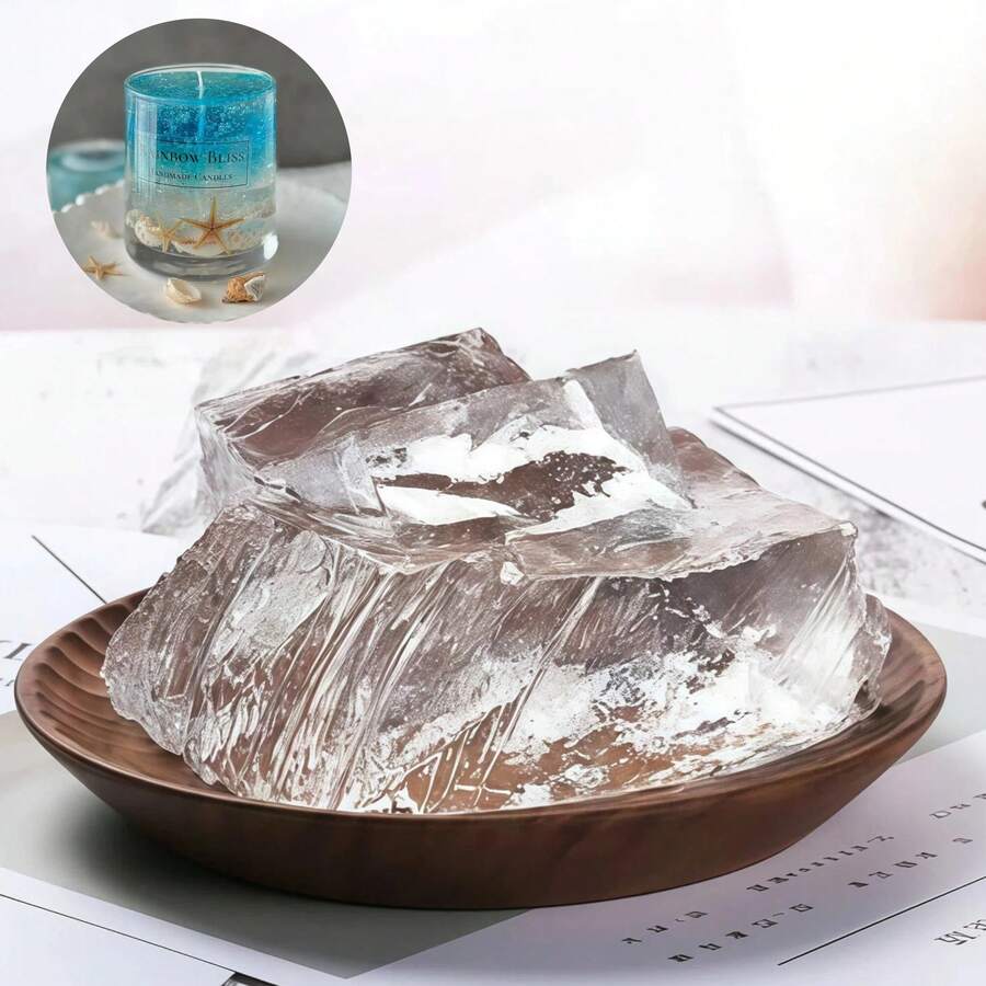 100g/500g/1000g Handmade Transparent Gel Wax, For Making Scented Candles And Handmade Candle Materials, DIY Candle Making Supplies - A - View 1