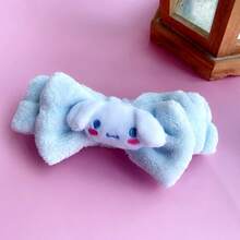 Sanrio 1入 Hello Kitty 黑米 Melody 桂皮捲可調節髮箍，粉色配件情人節髮帶吸汗帶，適用瑜珈/SPA/洗澡/淋浴/化妝洗臉美容髮箍，適合女性化妝配件，居家浴室裝飾，夏季四季通用，返校畢業生日情人節婚禮禮物 - 卡通 - 查看 13
