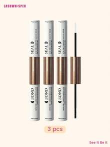 Kit 2 en 1 de pegamento y sellador de pestañas - Incluye desmaquillante, pegamento individual para pestañas, aplicador, pinzas y cepillo, para extensión de pestañas DIY - Blanco - Ver 18