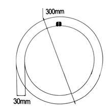 OISE ART STORE Neon Circolare Disco Lampada Circolina Lampadina 32w G10q 30cm 300mm  Fredda - - Multicolore - Visualizzare 2