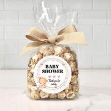 24/72/120pcs Personalized Teddy Bear Baptism Stickers, Sticker Labels, Party Favors Stickers, Gender Reveal Party Stickers, Teddy Bear Stickers, Customized Collection Stickers, Names, Teddy Bear Labels - Multicolor - View 2