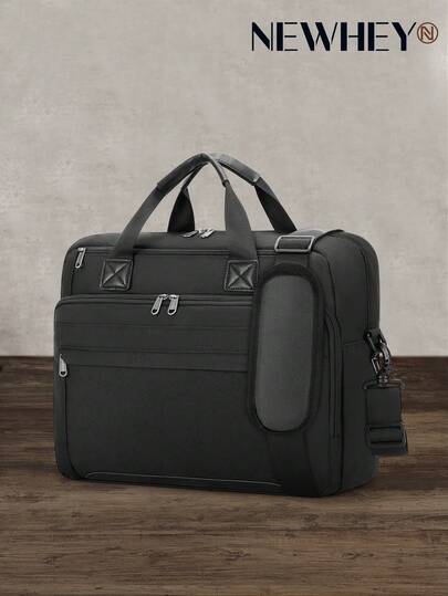 NEWHEY 15.6英寸笔记本电脑包，公文包，防水电脑包，单肩斜挎包，男士商务/办公/工作包