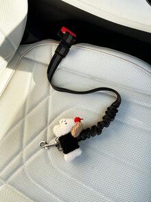 1 pieza Correa de para perro en el auto con cinta reflectante, correa elástica y retráctil para sujetar mascotas en el auto - A - Ver 14