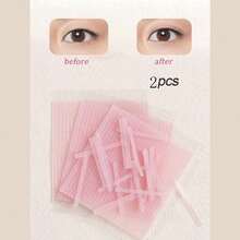 2/3/4/5片装（104/156/208/260片）纤维眼部提拉鼻夹胶带，天然隐形纤维条，防水防汗，双眼皮和鼻部塑形贴 - 淺粉色 - 查看 11
