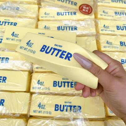 This Adorable Butter Stick And Bar Squishy Boasts An Ultra Soft, Moist Texture And Gentle Slow Rebound Finish, Feeling Exactly Like Real Butter In Your Hands. Every Squeeze Provides A Comforting Tactile Experience That Melts Away Daily Stress And Frustration.