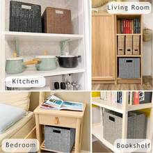 Giỏ đựng đồ giặt gấp gọn, hộp đựng đồ chơi và quần áo trong phòng tắm, giỏ đựng đồ trong phòng ngủ, giỏ đựng quần áo bẩn. - Nhiều màu 3 - Xem 9