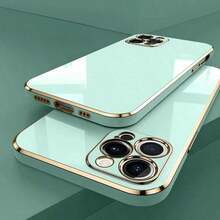 TPU纯色时尚重型防震软壳手机壳，兼容三星Galaxy S26-S20、A02S-A07、A11-A17/A20-A70、Note 7/8/9/10/11/12/13/14/15、A5/A3/A2/A1/9/10/12/13C/14C/15C、荣耀MAGIC 5/6/7 LITE、Reno系列，春季礼品 - 薄荷綠 - 查看 6