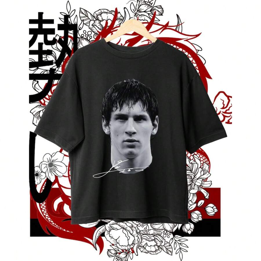 ME SSI T-Shirt Design, Football PNG Download, Lionel 10 Football, Football Shirt Png, Sublimation Shirt, Instant Download - 黑色 - 查看 1
