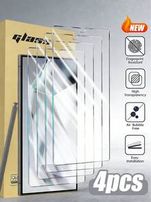 Bộ 4 miếng dán màn hình cường lực, dễ lắp đặt, độ phân giải cao, chống trầy xước, chống vỡ, tương thích với Samsung Galaxy S26 Ultra/S26/S26 Plus/S24/S24plus/S24ultra/S25/S25plus/S25ultra/S23 Ultra/S23/S23 Plus/S23FE/S24FE/S22 Ultra/S22/S22 Plus/S21 Ultra/S21/S21 Plus/S21 FE/S20 Ultra/S20FE/A55/A54/A53/A17/A16/A15. Sản phẩm bảo vệ màn hình thiết yếu, thích hợp sử dụng hàng ngày, văn phòng, nhà. Phụ kiện điện thoại: Chống nước, chống sốc, chống rơi, chống trầy xước. - Trong sáng - Xem 47