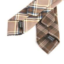 1pc Rhombus Pattern Casual Polyester Tie, 6cm/2.36in Width, Suitable For Men And Women, Spring/Autumn - Multicolor - View 5