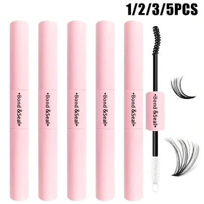 2-In-1 Eyelash Glue And Cluster Eyelash Glue, 1pc/2pcs/3pcs/5pcs, Buy More Save More, Super Strong Adhesive Anti-Shedding, Essential Makeup Tool, 72Hr Quick Drying Long Lasting, Includes Instructions, Suitable For Beginners, Easily Create Bigger Eyes, Worth Having