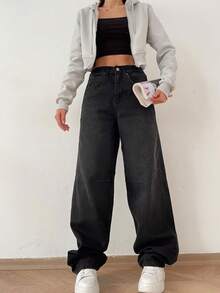 Women Sports Pants - 黑色 - 查看 3