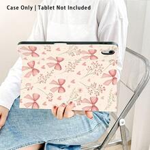 1个粉色蝴蝶结翻盖保护套，带笔槽，兼容华为Matepad SE 11英寸/Matepad Pro 11英寸/Matepad 11.5英寸2026、荣耀平板8/9/10、荣耀GT 11.5英寸/X7/X8A/X9/X8Pro/X9Pro/X10 PRO/V9/V8 Pro、S11/A11/A11+、红米、苹果、OPPO、vivo等品牌，具备自动休眠/唤醒功能，适合开学季、情人节等场合。 - 彩色 - 查看 5