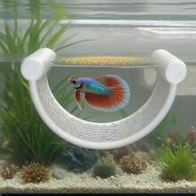 Floating Fish Hammock - Low Flow Aquarium Rest Platform, Non-Slip Surface, Natural PVC Material Fish Bed, Suitable For Betta, Shrimp Habitat And Small Fish Decoration, Durable Freshwater Aquarium Accessory, Floating Betta Hammock, Betta Breeding Rest Bed, Betta Tank Decor - Fish Hammock - View 8