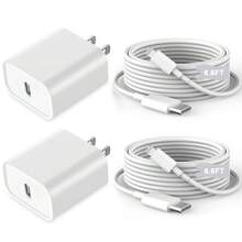 30W 快充适配器套装 - PD 20W 充电器适配器 + 200厘米快充线，兼容 14/13/12/11/XS/XR/8/7/6、iPad 系列 - 美規A型插(110-127V) - 查看 12