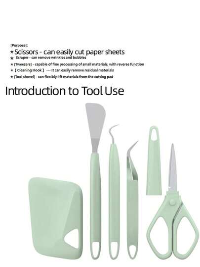 5pcs Vinyl Cutting Tools DIY Silhouette Embossing Carving Craft Tools Set