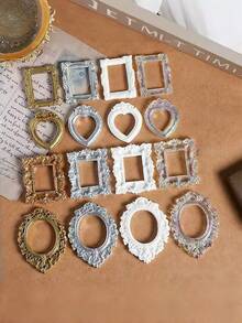 Vintage European Baroque Mini Gold Photo Frame, Nail Art, Jewelry, Decor, DIY Craft Supplies, Photography Props, Figurine Display - Multiple Styles - View 3