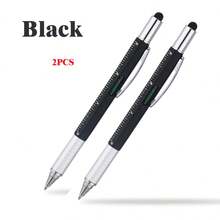 1/2pcs Multi-Function Tool Pen, Creative 6-In-1 Screwdriver, Level, Ruler, Stylus Pen With Flat Head, Screwdriver, Level, Ruler, Stylus - Multicolor - View 11