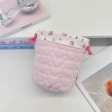 1 Cesto Organizador Fofo de Veludo Cotelê com Laço ou Coração em 3D, Cesto Organizador de Mesa, Cesto Impermeável para Cosméticos, Pode Ser Usado para Armazenar e Organizar Pincéis e Produtos de Cuidados com a Pele, Decoração de Mesa, Organizador de Cosméticos, Cesto de Piquenique Portátil, Presente de Dia dos Namorados, Organizador de Banheiro, Organizador de Produtos de Cuidados com a Pele - Multicolorido - Ver 16
