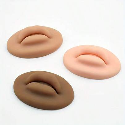 5D Stereo Lip Model For Permanent Makeup Practice, Reusable Lip Tattoo Practice Tool, Suitable For Eyebrow Tattoo, Lip Makeup, Tattoo, Permanent Makeup, Professional Makeup Artist Supplies, Lip Tattoo Model, Semi-Permanent Makeup Lip Practice, Beginner Simulation Tattoo And Piercing Practice, Realistic Lip Model Props For Teaching And Demonstration
