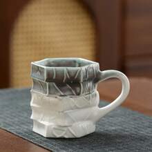 1个陶瓷马克杯，画册造型马克杯，不规则造型马克杯，窑烧釉面咖啡杯，可叠放马克杯 - 彩色 - 查看 9