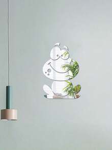 Cute Cartoon Frog Acrylic Mirror Wall Sticker - Removable Self-Adhesive Decor For Kids Room, Bedroom, Living Room - Multicolor - View 1
