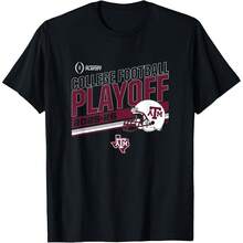 Texas A&M Aggies College Football Playoff Ste 2025 T-Shirt All Seasons,220g Pure Cotton Single-Sided Printed Crew Neck Short-Sleeved T-Shirt,Unisex Top,Base Layer - Màu 8 - Xem 1