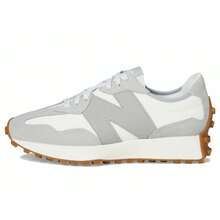 New Balance Women's 327 Sneaker, Raincloud/Reflection, 8 - Black - View 4