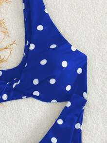 Bộ bikini hai mảnh họa tiết hoa thanh lịch dành cho nữ, kiểu dáng dây xoắn, thích hợp cho tiệc bãi biển. - Nhiều màu - Xem 5